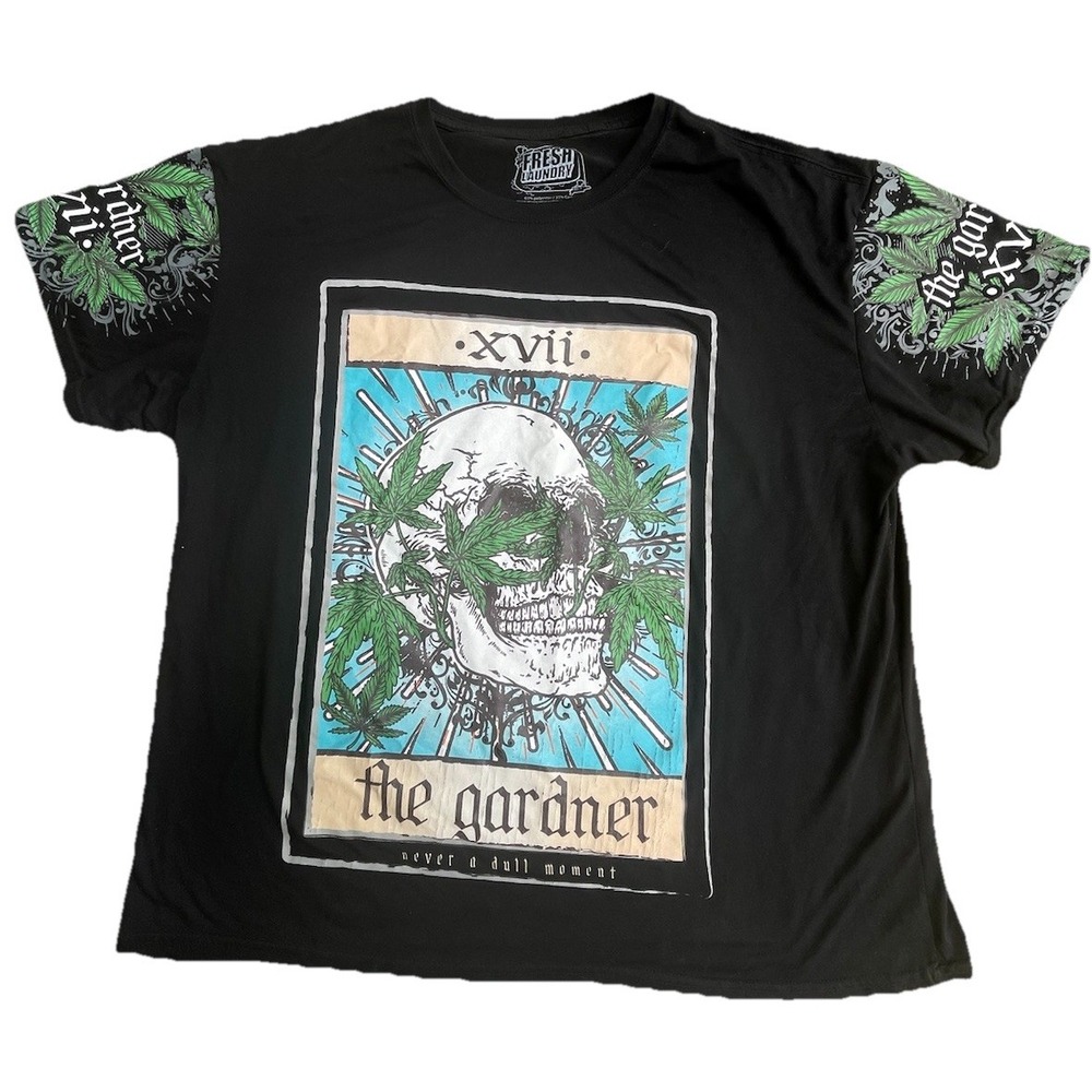 Fresh Laundry The Gardner Skull T-shirt Men's 3XL 2-sided Streetwear Stoner